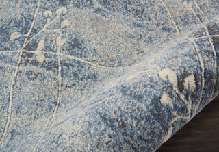 The Rug Corner Nourison Home Nourison Home - Somerset Silver/Blue Area Rug ST74  