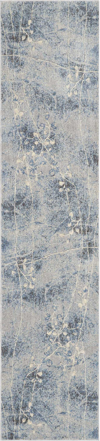 The Rug Corner Nourison Home Nourison Home - Somerset Silver/Blue Area Rug ST74  