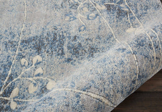 The Rug Corner Nourison Home Nourison Home - Somerset Silver/Blue Area Rug ST74  