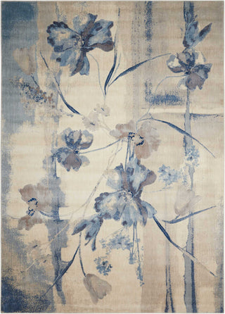 The Rug Corner Nourison Home Nourison Home - Somerset Ivory/Blue Area Rug ST18  
