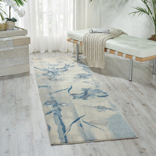 The Rug Corner Nourison Home Nourison Home - Somerset Ivory/Blue Area Rug ST18  