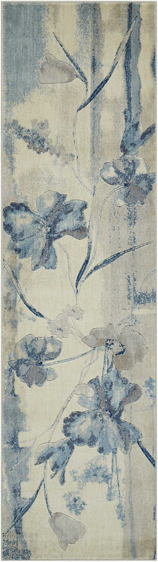 The Rug Corner Nourison Home Nourison Home - Somerset Ivory/Blue Area Rug ST18  
