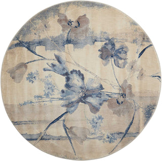 The Rug Corner Nourison Home Nourison Home - Somerset Ivory/Blue Area Rug ST18  
