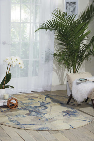 The Rug Corner Nourison Home Nourison Home - Somerset Ivory/Blue Area Rug ST18  