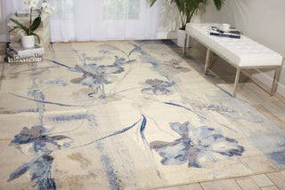 The Rug Corner Nourison Home Nourison Home - Somerset Ivory/Blue Area Rug ST18  