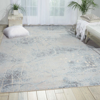 The Rug Corner Nourison Home Nourison Home - Somerset Silver/Blue Area Rug ST74  