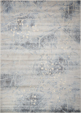 The Rug Corner Nourison Home Nourison Home - Somerset Silver/Blue Area Rug ST74  