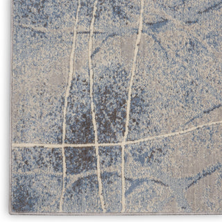 The Rug Corner Nourison Home Nourison Home - Somerset Silver/Blue Area Rug ST74  