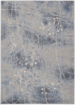 The Rug Corner Nourison Home Nourison Home - Somerset Silver/Blue Area Rug ST74  