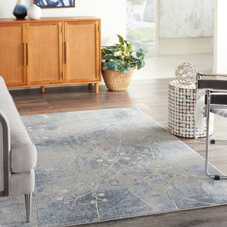 The Rug Corner Nourison Home Nourison Home - Somerset Silver/Blue Area Rug ST74  