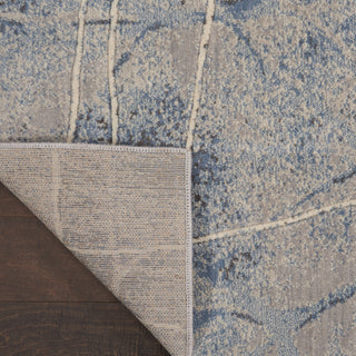 The Rug Corner Nourison Home Nourison Home - Somerset Silver/Blue Area Rug ST74  