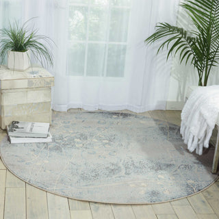 The Rug Corner Nourison Home Nourison Home - Somerset Silver/Blue Area Rug ST74  