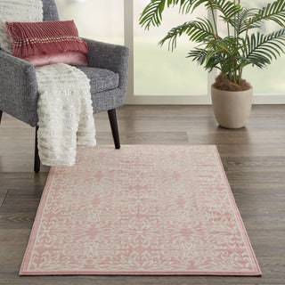 The Rug Corner Nourison Home Nourison Home - Jubilant Ivory/Pink Area Rug JUB06  