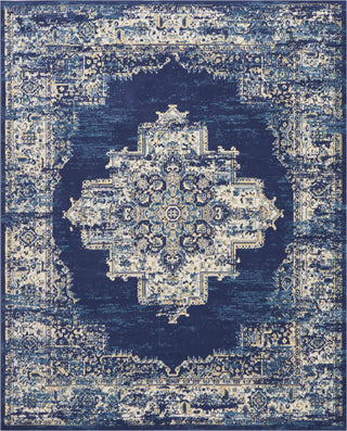 The Rug Corner Nourison Home Nourison Home - Grafix Navy/Blue Area Rug GRF14  