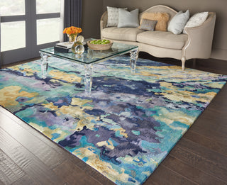 Nourison Home - Prismatic Silver/Blue Area Rug PRS09