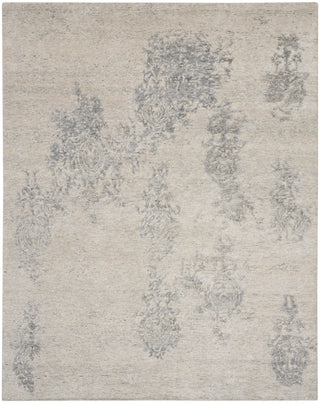 The Rug Corner Nourison Home Nourison Home - Silk Shadows Ivory/Silver Area Rug SHA14  