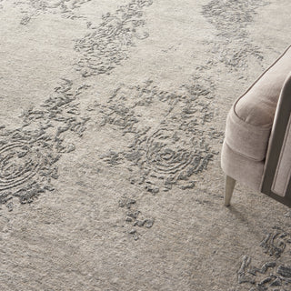 The Rug Corner Nourison Home Nourison Home - Silk Shadows Ivory/Silver Area Rug SHA14  