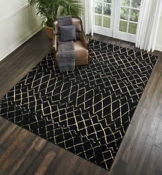 The Rug Corner Nourison Home Nourison Home - Grafix Black Area Rug GRF04  