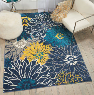 The Rug Corner Nourison Home Nourison Home - Passion Blue Area Rug PSN17  