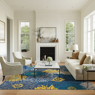 The Rug Corner Nourison Home Nourison Home - Passion Blue Area Rug PSN17  