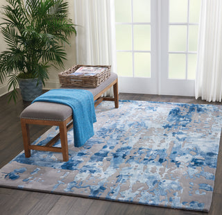 The Rug Corner Nourison Home Prismatic PRS10 BLGRY Area Rugs  