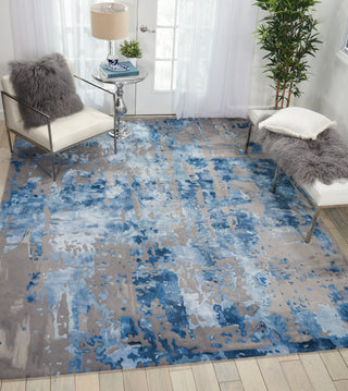 The Rug Corner Nourison Home Prismatic PRS10 BLGRY Area Rugs  
