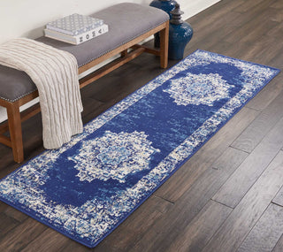 The Rug Corner Nourison Home Nourison Home - Grafix Navy/Blue Area Rug GRF14  