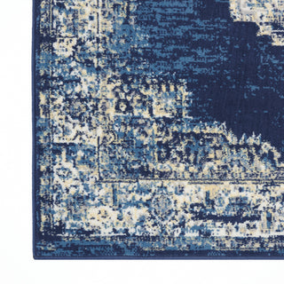 The Rug Corner Nourison Home Nourison Home - Grafix Navy/Blue Area Rug GRF14  