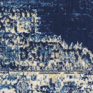 The Rug Corner Nourison Home Nourison Home - Grafix Navy/Blue Area Rug GRF14  