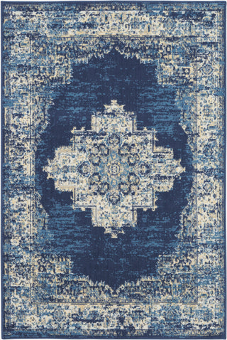 The Rug Corner Nourison Home Nourison Home - Grafix Navy/Blue Area Rug GRF14  