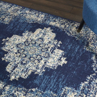 The Rug Corner Nourison Home Nourison Home - Grafix Navy/Blue Area Rug GRF14  