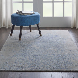 Nourison Home - Silk Shadows Grey/Blue Area Rug SHA18