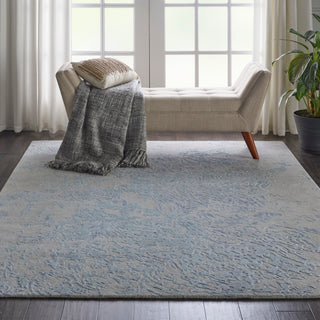 Nourison Home - Silk Shadows Grey/Blue Area Rug SHA18