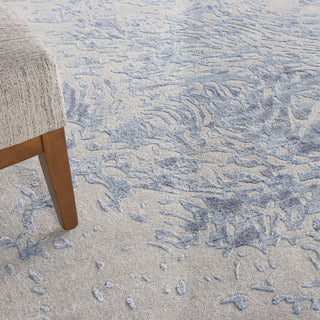 Nourison Home - Silk Shadows Grey/Blue Area Rug SHA18