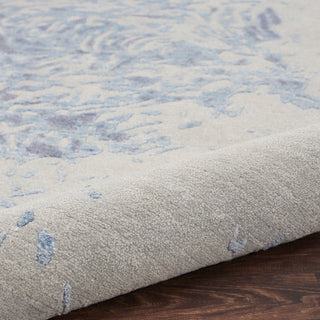 Nourison Home - Silk Shadows Grey/Blue Area Rug SHA18