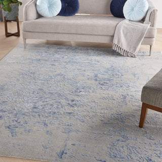 Nourison Home - Silk Shadows Grey/Blue Area Rug SHA18