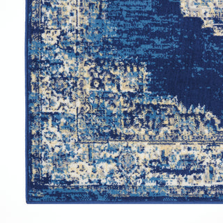 The Rug Corner Nourison Home Nourison Home - Grafix Navy/Blue Area Rug GRF14  