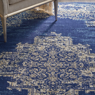 The Rug Corner Nourison Home Nourison Home - Grafix Navy/Blue Area Rug GRF14  