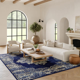 The Rug Corner Nourison Home Nourison Home - Grafix Navy/Blue Area Rug GRF14  