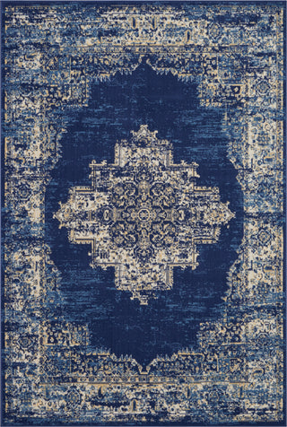 The Rug Corner Nourison Home Nourison Home - Grafix Navy/Blue Area Rug GRF14  