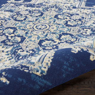 The Rug Corner Nourison Home Nourison Home - Grafix Navy/Blue Area Rug GRF14  
