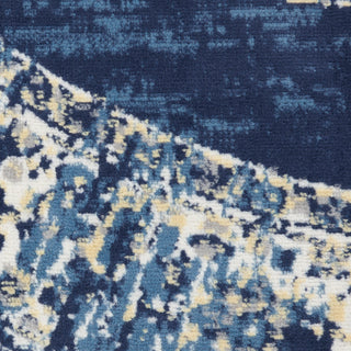 The Rug Corner Nourison Home Nourison Home - Grafix Navy/Blue Area Rug GRF14  