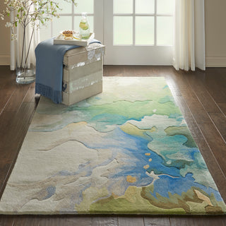 The Rug Corner Nourison Home Nourison Home - Prismatic Sea Foam Area Rug PRS16  
