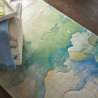 The Rug Corner Nourison Home Nourison Home - Prismatic Sea Foam Area Rug PRS16  
