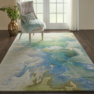 The Rug Corner Nourison Home Nourison Home - Prismatic Sea Foam Area Rug PRS16  