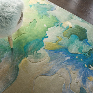 The Rug Corner Nourison Home Nourison Home - Prismatic Sea Foam Area Rug PRS16  