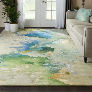 The Rug Corner Nourison Home Nourison Home - Prismatic Sea Foam Area Rug PRS16  