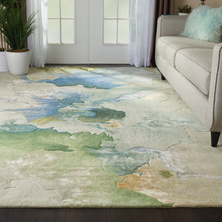 The Rug Corner Nourison Home Nourison Home - Prismatic Sea Foam Area Rug PRS16  
