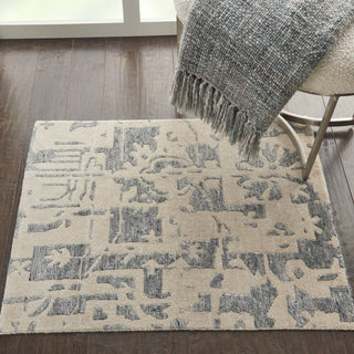 Nourison Home - Silk Shadows Ivory/Grey Area Rug SHA19