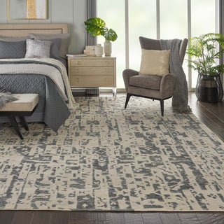 Nourison Home - Silk Shadows Ivory/Grey Area Rug SHA19